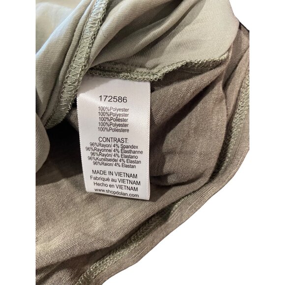 Dolan Anthropologie Peasant Blouse Olive Green Size M Earth Tone Fall Bohemian - Picture 4 of 13
